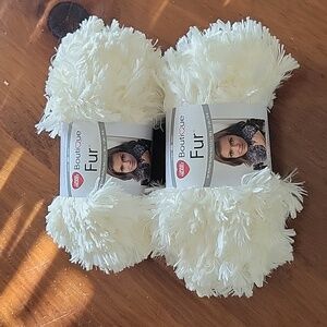 Red Heart Boutique Fur Yarn - 2 Skeins